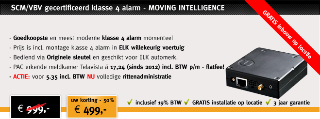 autoalarm klasse 4 aanbieding