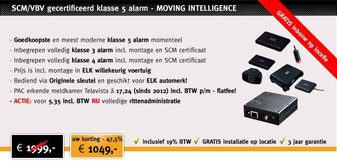 autoalarm klasse 5 aanbieding