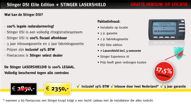 stinger dsi aanbieding