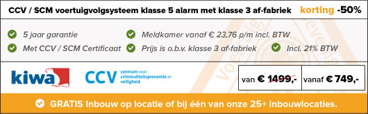 klasse 5 alarm met af-fabriek klasse 3 aanbieding