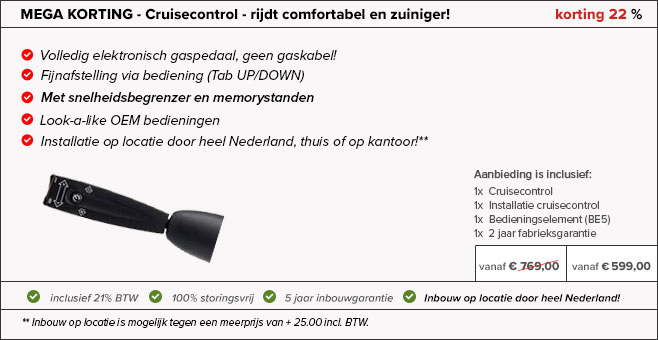 cruisecontrol inbouwen