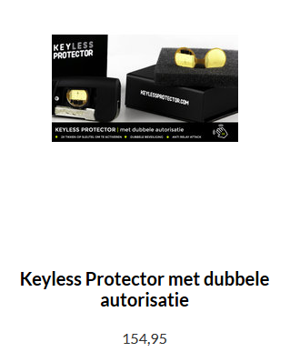 keyless protector met extra autorisatie