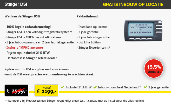 stinger dsi aanbieding